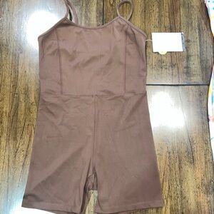 Women’s Brown Active Romper Large